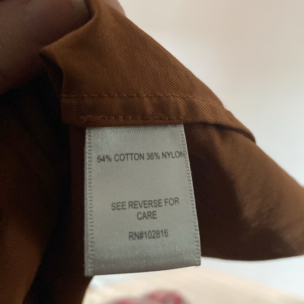 Garnet Hill short belted trench camel brown - Picture 7 of 9